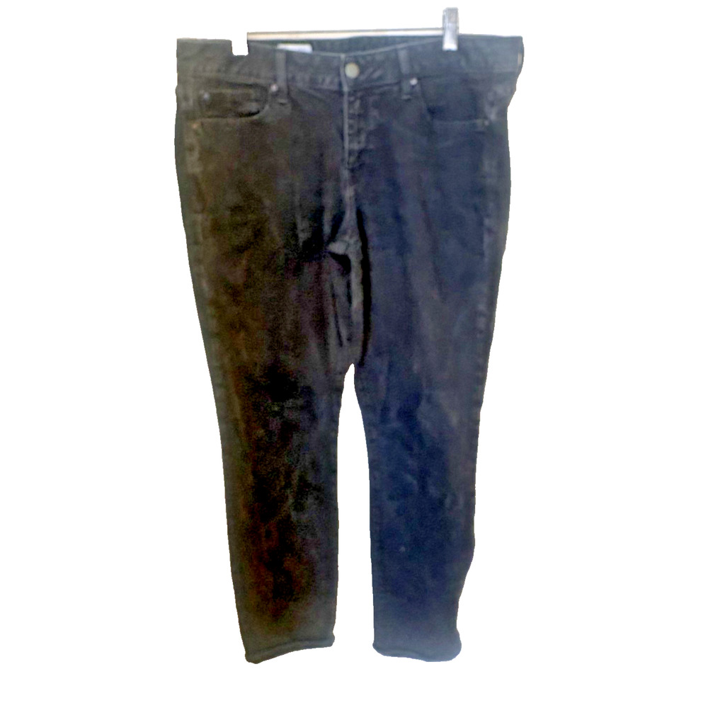 Gap 1969 Always Skinny Jeans Women's Plus 33R Black Denim Mid Rise